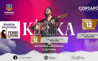 Cantautora “Kínika” realizará concierto gratuito en la Sala de Cámara